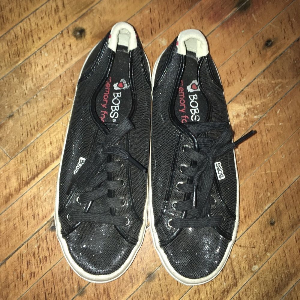Bobs sparkly fashion sneakers, size 7